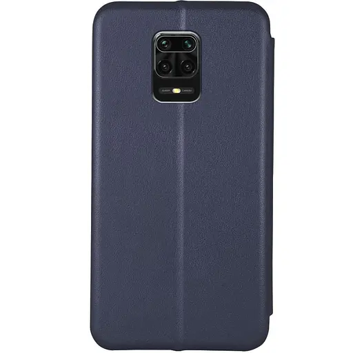 Кожаный чехол-книжка Classy для Xiaomi Redmi Note 9s / Note 9 Pro / Note 9 Pro Max Темно-синий - фото 2