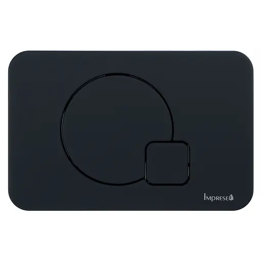 Кнопка змиву Imprese i7115PB чорний матовий soft-touch - фото 1