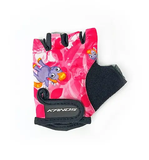 Велорукавиці дитячі Kands AL-1561 з короткими пальцями XS (2) чорно-рожеві (G0000083)