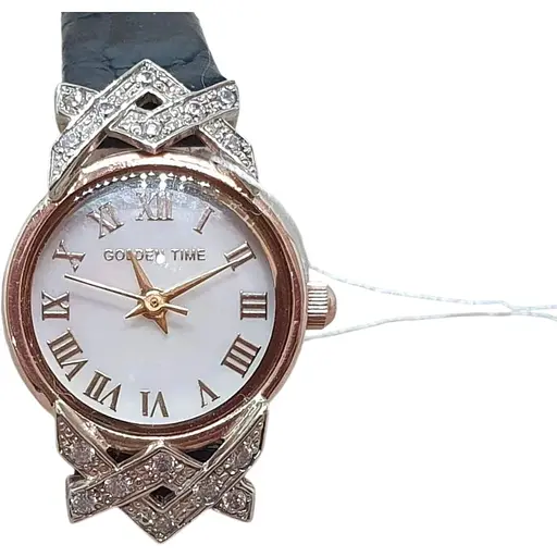 Золотые часы Golden Time кварцевые. Ч27РБ Черный