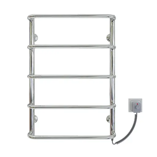 Электрический полотенцесушитель Kosser Скоба 700x500/5 ЕR рег. ДС09ER, Хром, Правое - фото 2