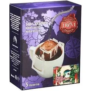 Дріп-кава Trevi Арабіка Гватемала Анті гуа, 40 г (5x8 г) - фото 1