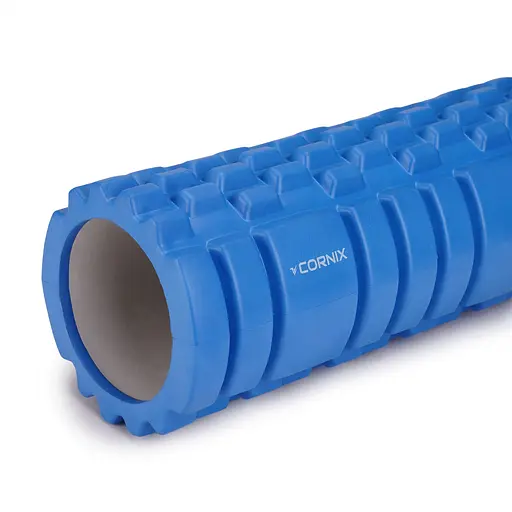 Масажний ролик Cornix EVA 33 x 14 см (валик, ролер) XR-0035 Blue - фото 4