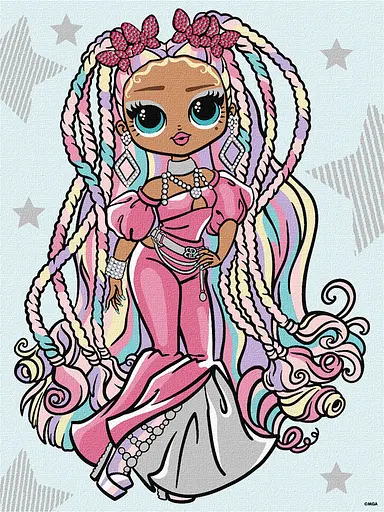 Набор для росписи L.O.L. Surprise! Twist Queen, 30x40 см, КНО6274