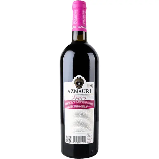 Вино Aznauri Raspberry Малина червоне напівсолодке 0.75 л - фото 2