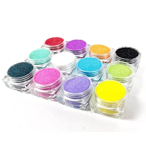 Набір гліттеру для біо-тату №3 райдужний ірис gliset-3 - фото 2