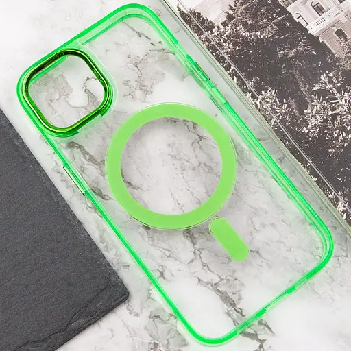 Чохол Epik TPU Iris with MagSafe для Apple iPhone 14, 6.1 Салатовий - фото 5