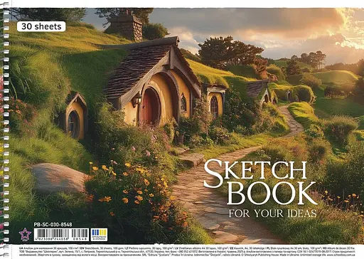 Комплект 3шт. альбомов для рисования. Альбом Школярик А4 30 л. 100г/м2 8548 4823088244038 - фото 4