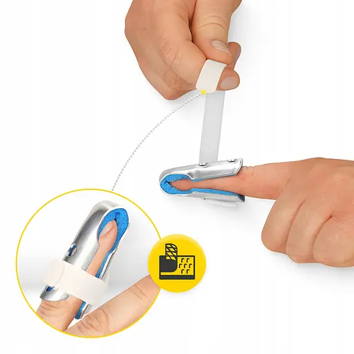 Фіксатор (бандаж) для пальця руки 4FIZJO MED 1 шт Size S (P-5905973407397) - фото 7