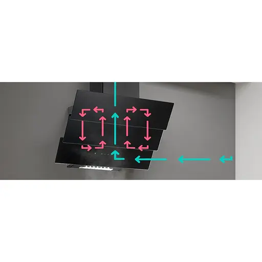 Вытяжка наклонная Pyramida ND 855 BL [142786] - фото 14