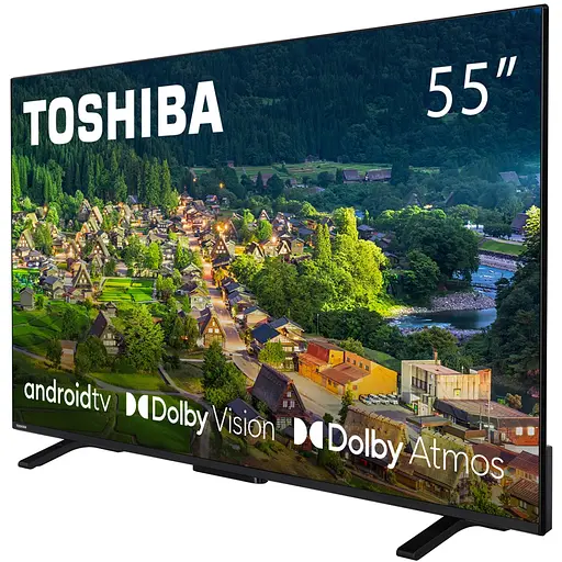 TV 55 Toshiba 55UA2363DG UHD/LED/T2/Android 11/2 x 10W/Dolby Digital/HDMI/Wi-Fi/VESA 200 x 200 M4/Bl - фото 3