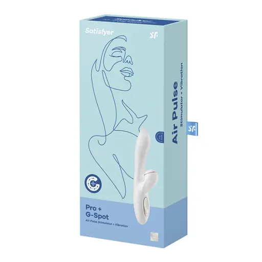 Вібратор з вакуумним стимулятором клітора Satisfyer Pro G-Spot білий - фото 6