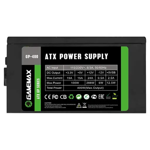 Блок живлення GameMax GP-400A 400W (GP-400A) - фото 5