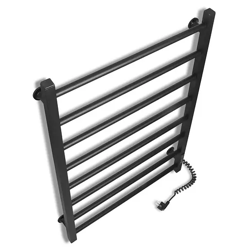 Электрический полотенцесушитель Laris Зебра Альфа ЧФЧ8 400x800 Э правый R3 73207673, Черный матовый, Правое, Электронный - фото 3