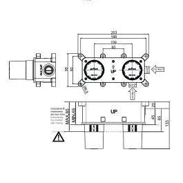 Вбудована частина для змішувачів для раковини Paffoni PBOX002 - фото 4