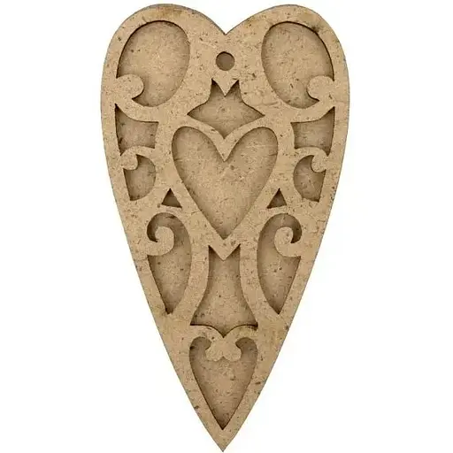 Заготовка Rosa Talent Сердца 3 ДВП 5.5х10 см