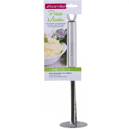 Картофелемялка для картофеля Kamille из нержавеющей стали (KM-5051) - фото 3