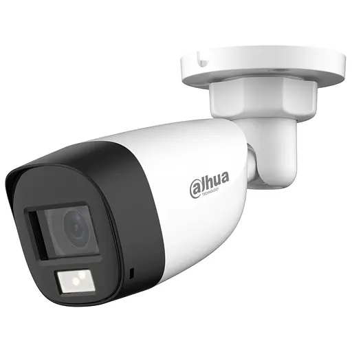 HDCVI-видеокамера 5MP Dahua DH-HAC-HFW1500CLP-IL-A f=2.8mm, ИК+LED-подсветка, с микрофоном (99-00013751)