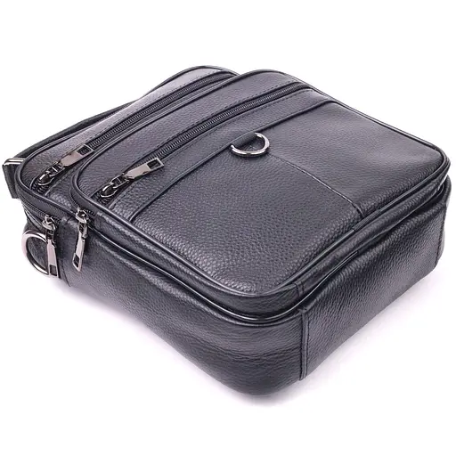 Чоловіча шкіряна сумка Vintage 20х23х6 см sum0022399 - фото 3