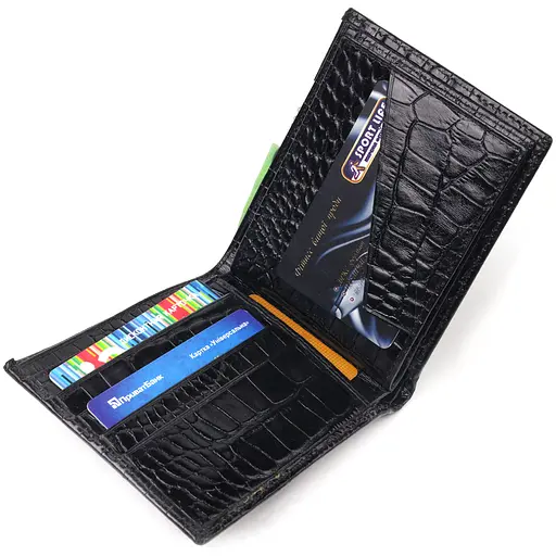 Мужской кожаный кошелек Canpellini 11.5х9.8х1 см acs0025035 - фото 3