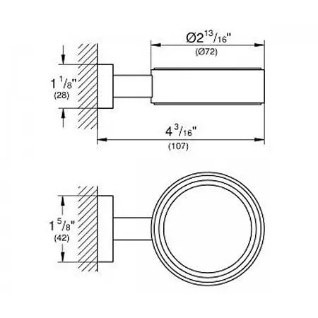 Тримач для аксесуарів Grohe Essentials Cube 40508001, Хром - фото 2