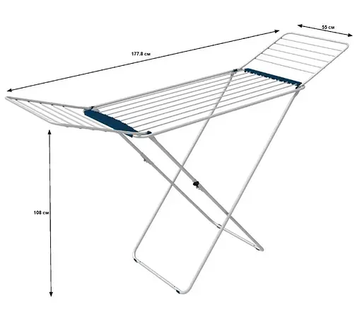 Сушилка для белья напольная Casa Si Swan 20m White (CS92231C04) (DAS302395) - фото 3