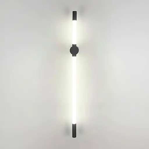 Лінійний настінний чорний світильник Pipeline 80 см Арт. WB 4/800 BK Line F - фото 5