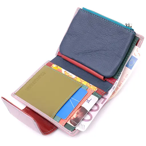 Кожаный женский кошелек ST Leather 9х12х1.5 см acs0028364 - фото 5