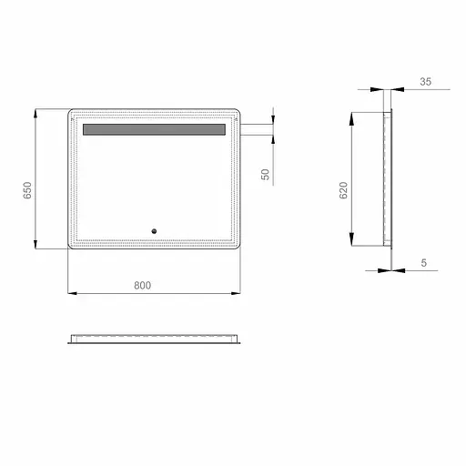 Зеркало Sanwerk Лава "Рада" 80x65 ZL0000171 - фото 5