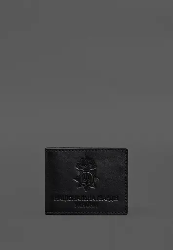 Кожаная обложка для служебного удостоверения Национальной гвардии Черная - фото 2