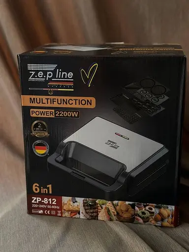 Електрогриль мультимейкер Zepline ZP-812 6в1 зі знімними формами 2200 Вт - фото 7