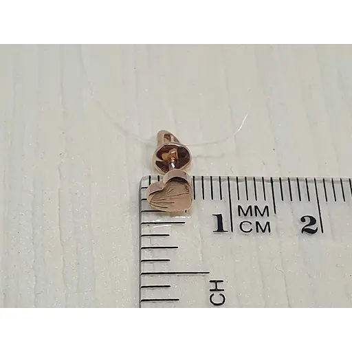 Золота моносережка-пусета Sova jewelry house Сердечко. 2503031101 - фото 3