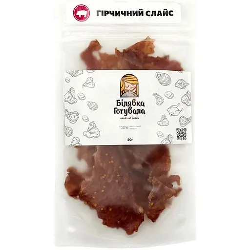 Мясные слайсы Білявка Готувала Свинина горчичная 50 г - фото 1