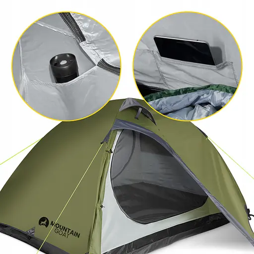 Намет туристичний Mountain Goat Prime Duo 2-місний Olive (P-5905973406567) - фото 14