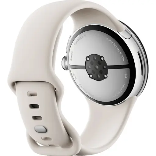 Розумний годинник Google Pixel Watch 3 45 mm Polished Silver / Porcelain Band - фото 3