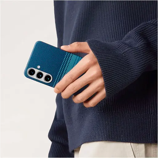 Чехол Pitaka MagEZ Tactile Woven Case для Samsung Galaxy S25 Plus Moonrise (KS2502S) [128408] - фото 9