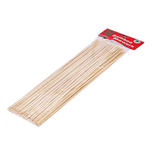 Шпажки бамбукові палички для шашлику канапе 25 см (довжина 200 мм) 100шт/уп., Kitchen Master Бежевий 85938 - фото 3