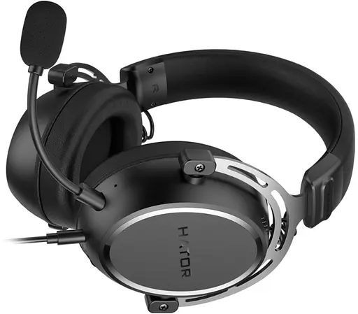 Игровые наушники с микрофоном HATOR ESH-05 HYPERGANG 3 USB 7.1 Hi-Res Black - фото 7