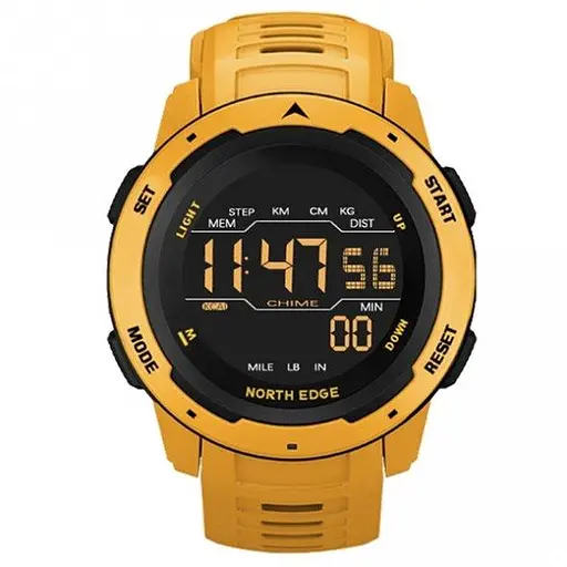 Тактические часы North Edge Mars Pro Yellow 5Bar