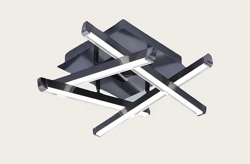 LED Люстра 1040-4 чорна