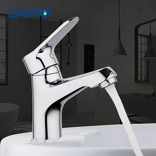 G1036 Змішувач для умивальника гайка Ø35 Gappo Vantto 1/8 Хром - фото 5