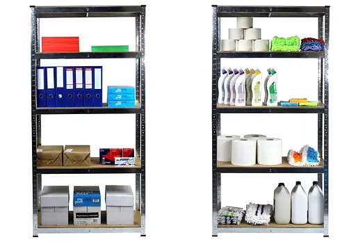 Стелаж металевий 180x90x30 5 полиць (сірий) - фото 6