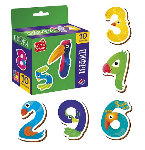 Гра развивающая, набор магнитов Цифры