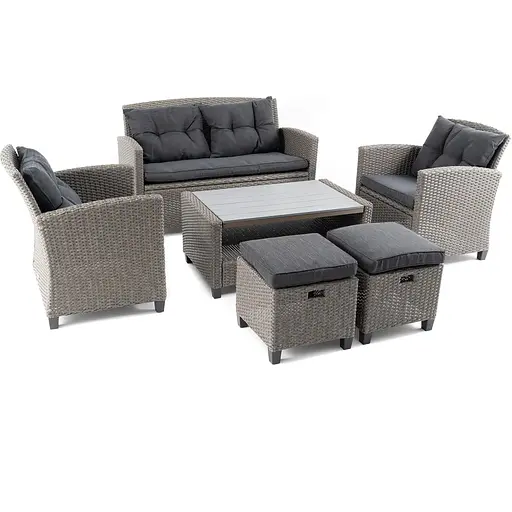 Набір садових меблів Di Volio Firenze сірий/графітовий - фото 9