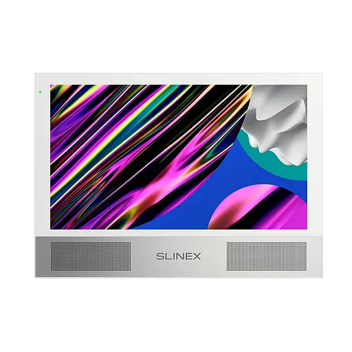 AHD відеодомофон Slinex Sonik 10 (white), 10” сенсорний IPS екран, запис руху, слот microSD, 248×177×21 мм