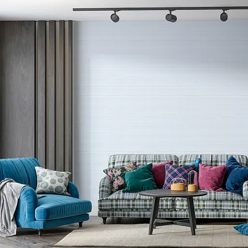 Панель стеновая 3D 700х700х4мм Белая вагонка SW-00001964 - фото 5