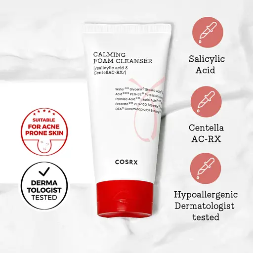 Заспокійлива пінка для вмивання Cosrx AC Collection Calming Foam Cleanser 50 мл - фото 2