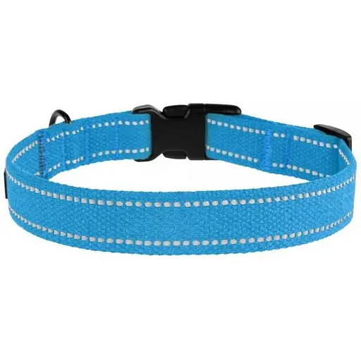 Ошейник для собак Barksi Сotton S 25-33х1.6 см голубой - фото 4