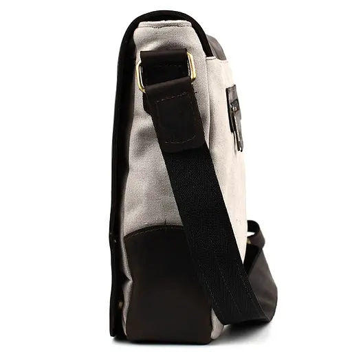 Кожаная мужская сумка через плечо TARWA 30х32х7,5 см nsa0001247 - фото 6