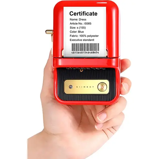Термопринтер для печати наклеек NIIMBOT B21S Red - фото 8